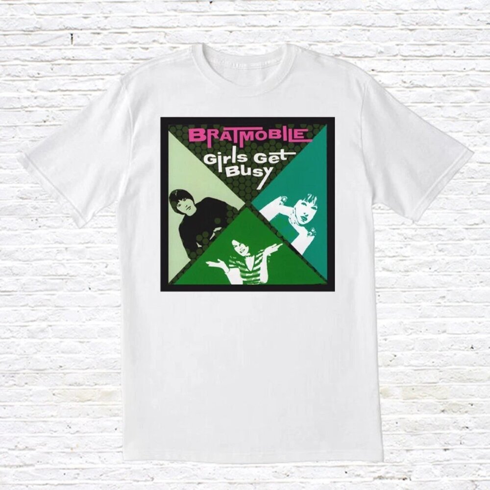 Bratmobile Riot Grrrl Punk Rock Band Graphic 90s Feminist Underground T-Shirt